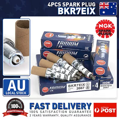 NGK Iridium Spark Plugs BKR7EIX X 4 CHERY J1 FOR TRANSIT PORSCHE 911 VOLVO 850 • $65.99