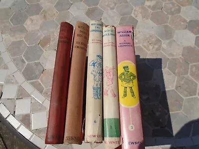 £14 • Buy Vintage Bundle William Books Richmal Crompton FIVE Items Varied Condition C1940+