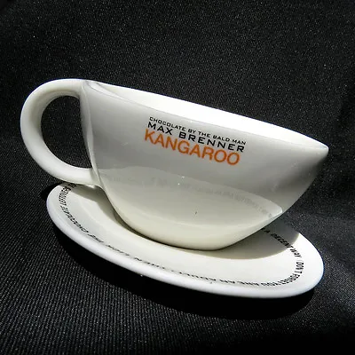 Max Brenner Kangaroo Cup & Saucer Set Coffee Hot Cocoa Rare Iris Zohar • $30