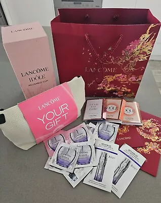 Brand New Lancome Skin Care Perfume Samples Resusable Cup Over $400 Value • £74.38