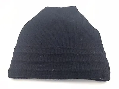 Vintage Wigwam Beanie Hat Cap Black Ski Wear One Size Knitted Wool 90s USA L1 • $12.70