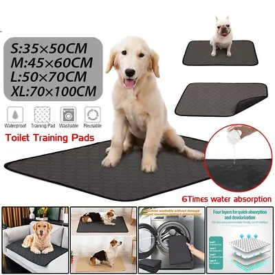 £7.57 • Buy Pet Pee Pads Large Mats Puppy Training Toilet Pads Wee Cat Dog Supplies Washable