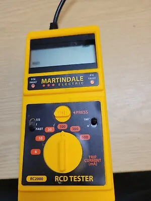 Martindale RC2000 RCD Tester -- POWER TESTED ONLY. • £24.99