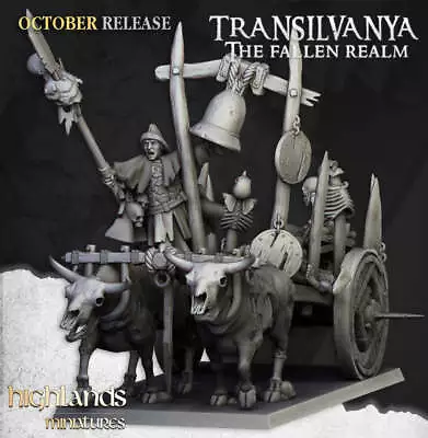 Transilvanya Corpse Cart | Highlands Miniatures 28/32mm Fantasy Wargaming Miniat • $22.83