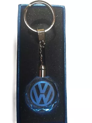 Laser Engraved All Car Mak Crystal Glass Keychain With Color Changing LED Lights • $13.50