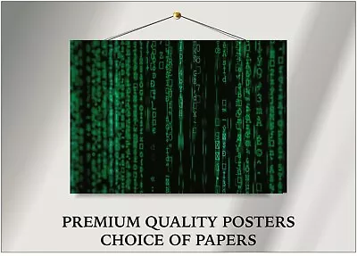 The Matrix Computer Code Movie Large Poster Art Print Gift A0 A1 A2 A3 Maxi • $8.96