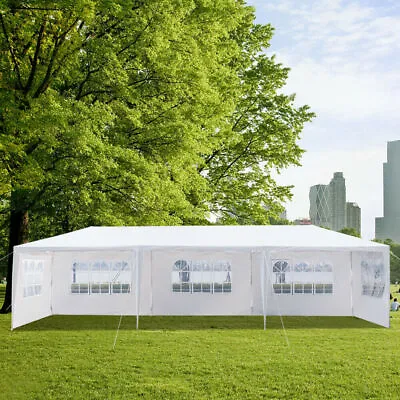10'x30' Party Marquee Canopy Camping Outdoor Waterproof Tent 5 Removable Walls • $132.96