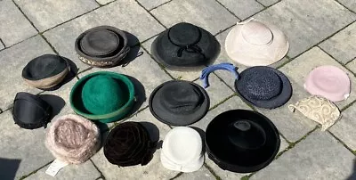 Lot Of 15 Vintage Women’s Hats Mink Beads Marshall Field Carson’s And More • $48