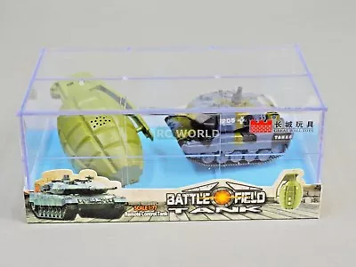 RC Micro TANK Mini Radio Control GERMAN LEOPARD 2A6 TANK W/ Sounds 2.4GHz -DARK • $12.99