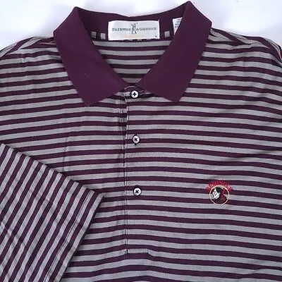 Seminole Golf Club Fairway Greene Mens Stripe Polo Shirt XXL 2XL • $64.97