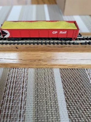 N Scale CP Rail Gondola W/Load By Minitrix • $1.95