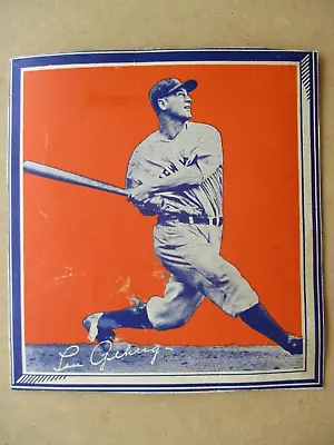 $599.95 • Buy 1935 Wheaties LOU GEHRIG SERIES 1 CARD/ CEREAL BOX PANEL New York Yankees