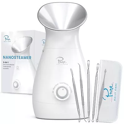 NanoSteamer Large 3-in-1 Nano Ionic Facial Steamer With Precise Temp Control ... • $59.66