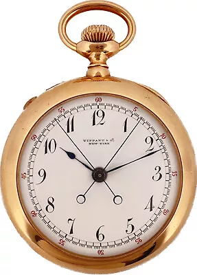 Antique Tiffany & Co. Split Second 5 Minute Repeater Pocket Watch Patek Philippe • $24000