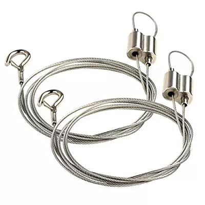 2pcs Adjustable Picture Hanging Wire With Hook Stainless Steel Heavy Duty Hangin • $15.57