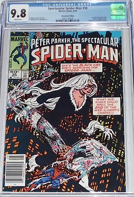 Spectacular Spider-Man #90 CGC 9.8 Newsstand Edition. 1st Black Costume In Title • $516.99
