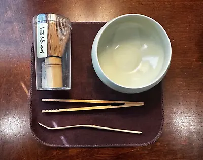 Matcha Tea Bowl Set With Whisk • $17