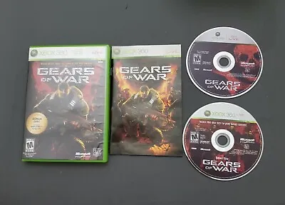 Gears Of War -- Two-Disc Edition (Microsoft Xbox 360) GAME COMPLETE W/BONUS DISC • $7.90