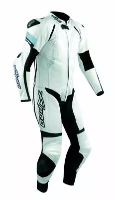 Motorcycle Motorbike Full Body One Pc Perforated Leather Race Suit 1 PC White • $257.30