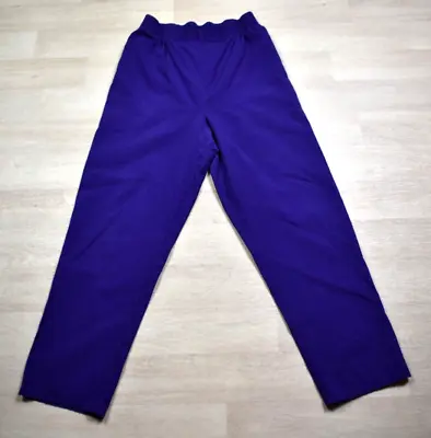 80s White Swan Cotton Trousers Pants Vintage New Wave Purple Beach Surf • $4.22