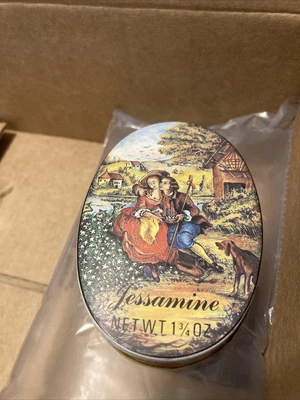 $4.99 • Buy Vintage French Candy Tin Flavigny Anise Candy Jessamine Flavored