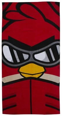 £9.99 • Buy Angry Birds Red Go Fast Beach, Bath, Swimming 100% Cotton Towel - 70cm X 140cm