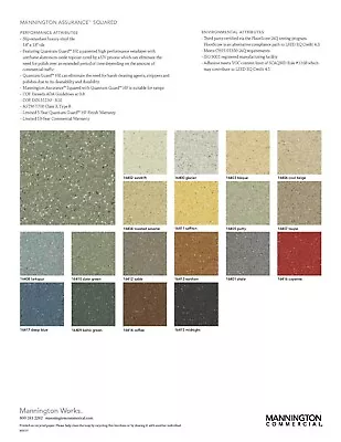 Mannington ASSURANCE SQUARED 18 X 18 COMMERCIAL VCT 16202 STONE GRAY • $90