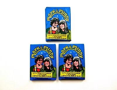 Mork And Mindy Cards Lot Of 3 Sealed Packs Topps 1979 Robin Williams • $12.99