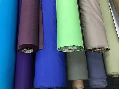 WATERPROOF FABRIC 4oz BREATHABLE Poly Cotton Lining Clothing Dress Soft 150cm • £4.99