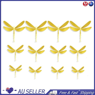$7.79 • Buy 12x 3D Butterfly Wall Stickers Kids Room Decor Dragonfly Art Decals (QT001)