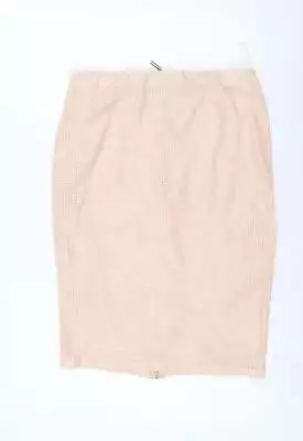 Lipsy Womens Pink Polyester Straight & Pencil Skirt Size 12 Zip • £7
