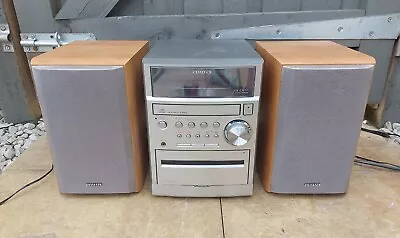 £42.99 • Buy Vintage Aiwa CX-LEM50 K Micro Stereo System Cassette Tape CD Silver VGC Player