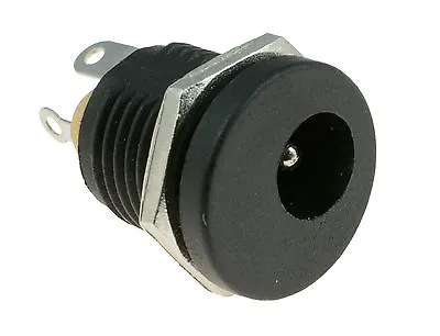 2.1mm X 5.5mm Round Panel Mount Female Socket DC Connector Jack Plug • £1.99