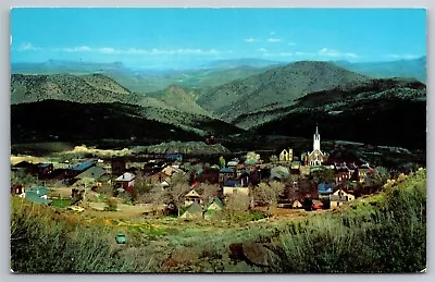 Aerial Birdseye View Old Ghost Mining Town Virginia City NV Postcard K17 • $12.50