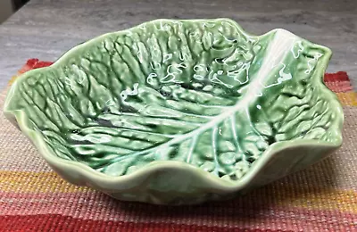 Secla Portugal Cabbage Lettuce Leaf Ware 11.5  X 11   Serving Bowl Dish • $35
