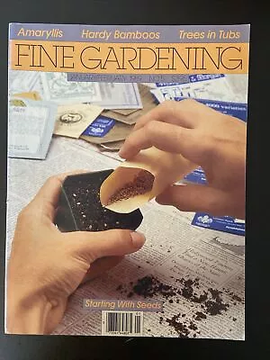 Fine Gardening Magazines Jan/ Feb 1989 #5 Starting With Seeds • $12.77