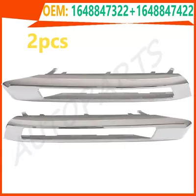 2pcs Front Bumper Grille Fog Light Cover Trim For Mercedes Benz X164 GL350 GL450 • $37.99