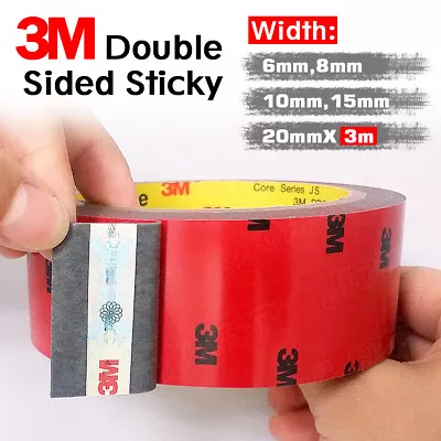 3M Strong Permanent Double Sided Sticky Versatile Roll Tape Heat Resistant Stick • $5.53