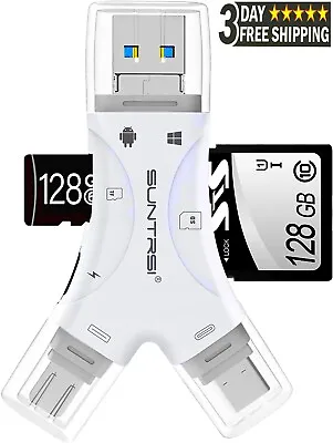 4-in-1 New Media Transfer With Memory CardUSB TF Micro SD Card Readerfree Ship • $47.20