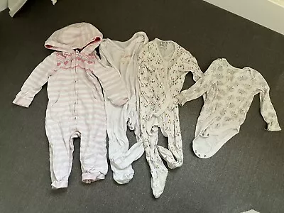 Baby Girl 9-12 Months Bundle: Sleepsuit All In One • £3.50