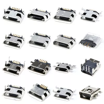 ALL Mini Micro USB Type-B 5P Female Socket DIP/SMT/SMD 5 Pin Jack Connector Home • $38.86