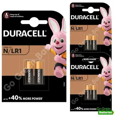 6x Duracell MN9100 LR1 1.5V Alkaline Batteries 910A E90 N KN AM5 Security Remote • £6.49