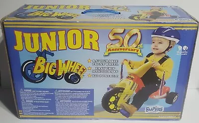 BIG WHEEL Junior 50TH ANNIVERSARY Tricycle Ride-on Toy MINT In Box 18month - 3yr • $49