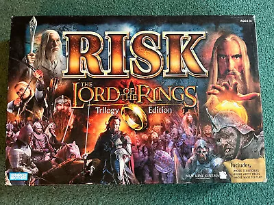 Risk The Lord Of The Rings Board Game 2002 Middle Earth Parker Brothers No Ring • $10