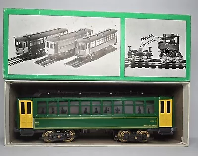 Vintage Bowser Green & Yellow O Scale 2 Pole Trolley Tin Plate Wheels 551-050123 • $118.88