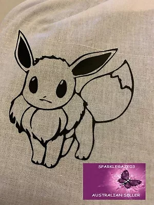 Pokemon And Eevee Iron On Heat Transfer Vinyl Decal  • $6.24