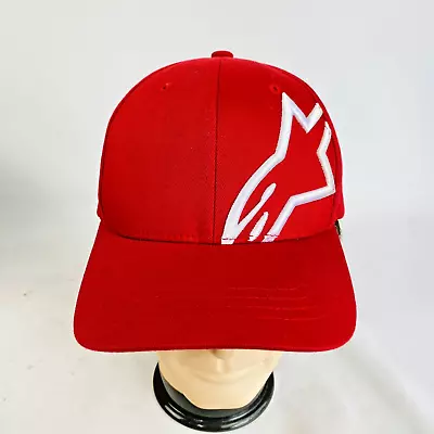 Alpinestars Men's Ageless Red/Black Flexfit Hat Headwear Baseball Cap Size Large • $26.33
