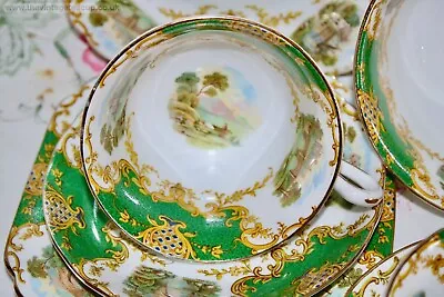 Antique Tea Set Coalport Style Lawley's Regent Street Bone China Cup Plate Jug • £85