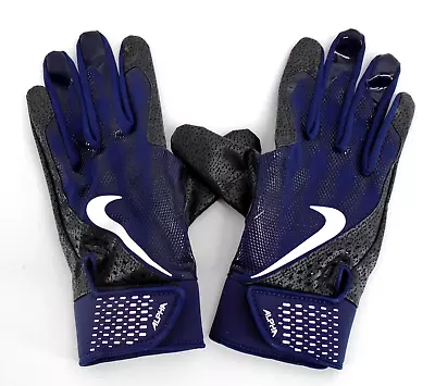 Nike Alpha Batting Gloves Men's Large Midnight Navy/White • $26.95