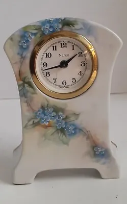 Vintage Mercedes Narco Wind-Up Clock Victoria Austria Case Signed Germany Works • $39